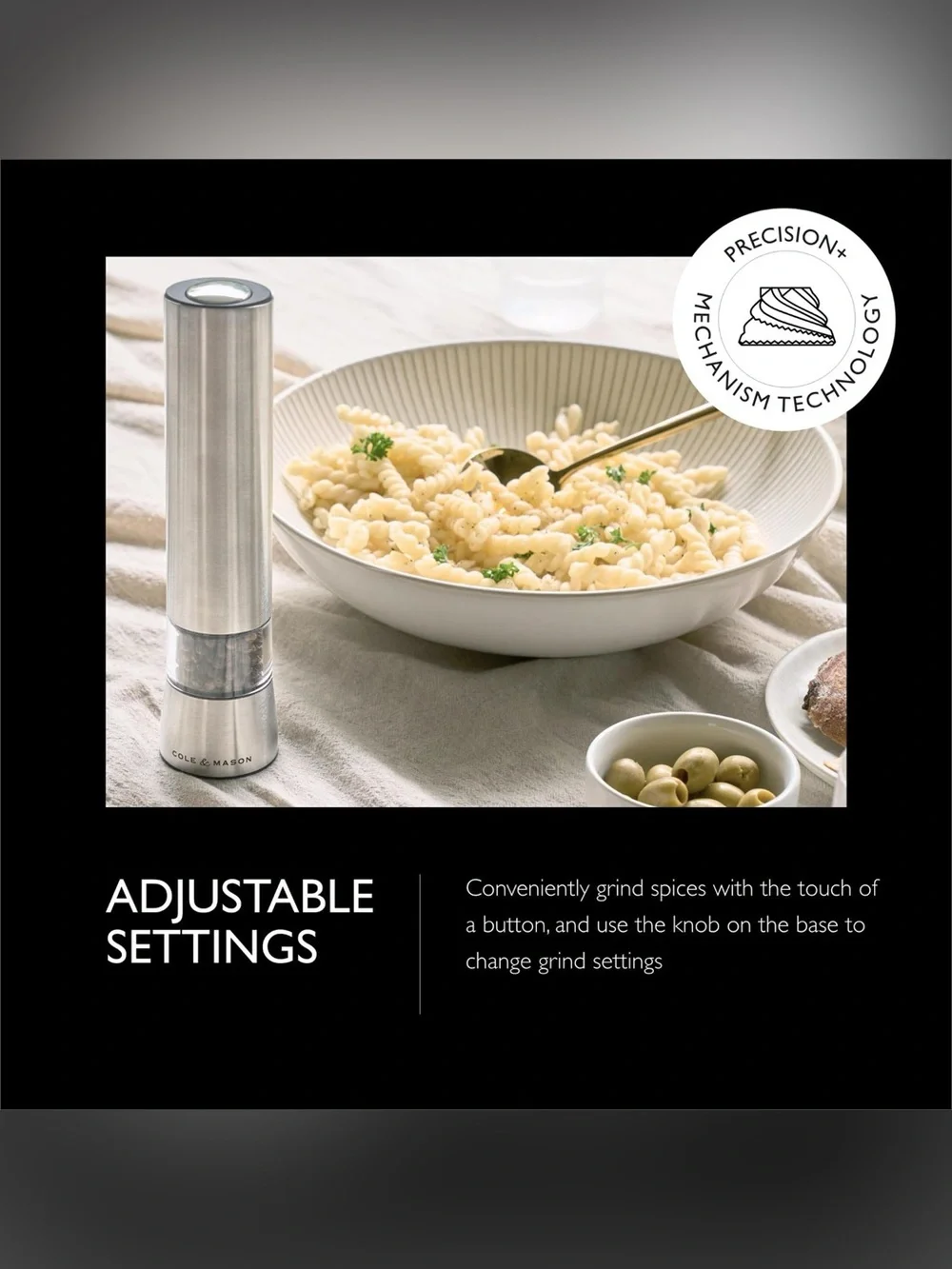 Cole & Mason Hampstead Electronic Pepper Mill